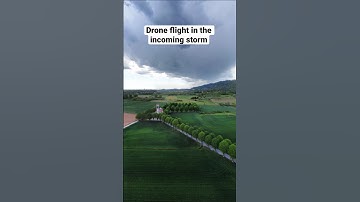 DRONE FLIGHT in the INCOMING STORM ⛈️ #dronevideo #djimini2 #shorts
