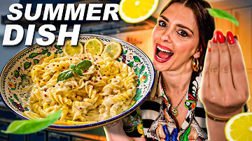 Lemon Peel Pesto Ricotta Pasta | The Perfect Summer Dish.