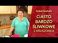 Ciasto bardzo śliwkowe z kruszonką (przepis na dużą blachę)