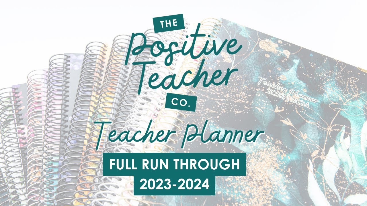Teacher Planner 2023/24 Full Run Through Video YouTube