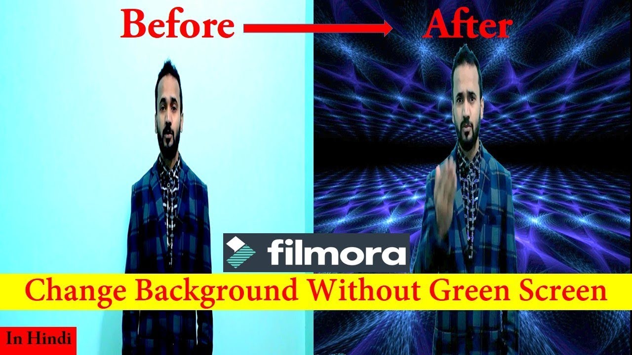 Filmora !!Change Video Background Without Green Screen (Any ...