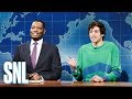 Weekend update pete davidson on colin jost michael che  snl