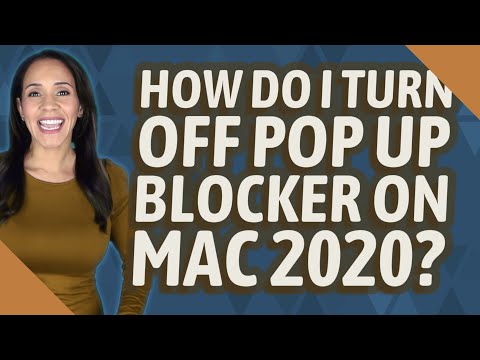 Video: Come si consentono i popup su un Macbook Air?