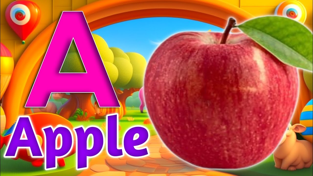 Phonics Song with TWO Words - A For Apple - ABC Alphabet Songs with ...