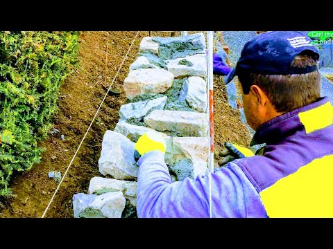 MURO DE CONTENCIÓN DE PIEDRA NATURAL | CONSEJOS DE DETALLE| CONSTRUCCIÓN DE MAMPOSTERÍA EN ROCA Cómo construir un muro de piedras: Guía paso a paso