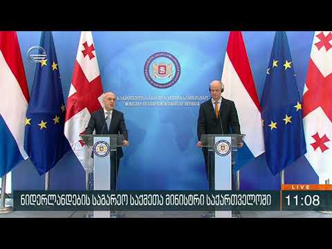 ათწლიანი პაუზის შემდეგ, საქართველოს ნიდერლანდების სამეფოს საგარეო საქმეთა მინისტრი სტუმრობს
