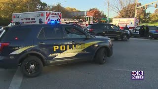 Baltimore Police Patrol Vehicle Hit In Chain Reaction Accident