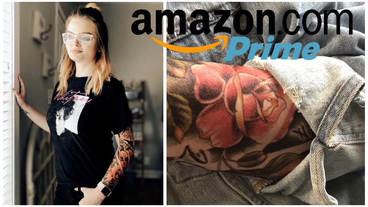 I TRIED AN AMAZON SLEEVE TATTOO FOR A DAY! YouTube