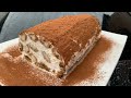 🥰Tiramisù rotolo di Natale 🎄 Senza Uova sapore meraviglioso 🤩5 INGREDIENTI  ...!!