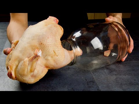 КУРИЦА и банка! 3 литра еды без грязной посуды. Даже косточки тают во рту! КУРИЦА и банка! 3 литра еды без грязной посуды. Даже косточки тают во рту!