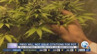 PBSO will not issue citations for pot