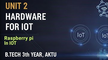 Raspberry Pi Explained | Hardware for IoT Unit 2 | AKTU B.Tech IoT Complete Lecture