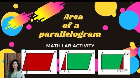 AREA OF A PARALLELOGRAM : MATH LAB ACTIVITY - Class VII