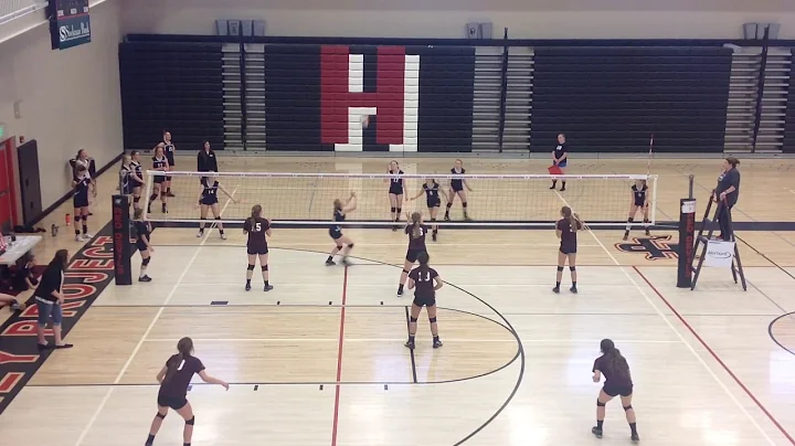 Mya serve to an Alli spike!
