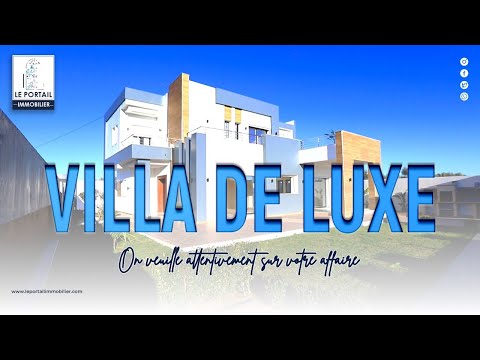 Villa luxueuse à sidi Hammed, Yasmine Hammamet #LEPORTAIL_IMMO #VILLA #LUXE