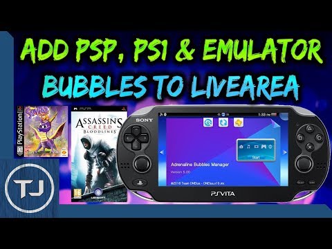 PS Vita Add PSP/PS1/Emulator Bubbles On LiveArea!