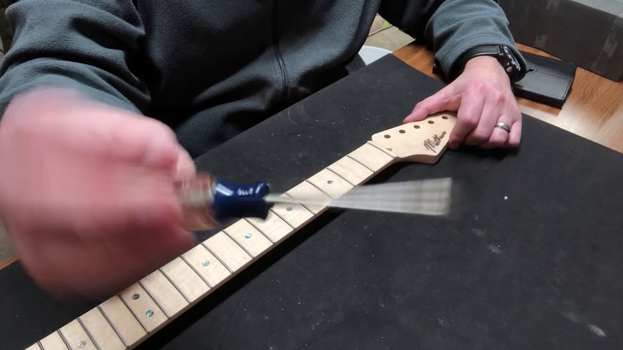 How to roll your guitar fingerboard edges the EASY WAY!