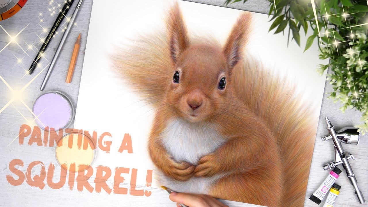 Painting a Squirrel using Mixed Media! YouTube