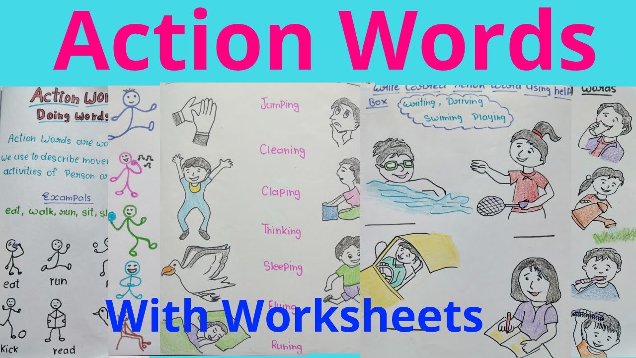action-words-doing-words-verb-action-words-worksheets-english-grammar