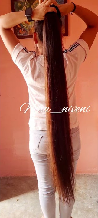 Convert long ponytail into short pony #longhair #pony