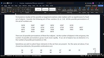 Counting Methods: Fundamental Counting Principle, Permutations and Combinations