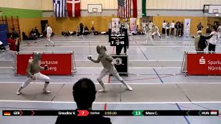 Nuremberg Satellite 2025 SWS - L16 - Victoria Graudins GER v Csenge Masa HUN (Incomplete)