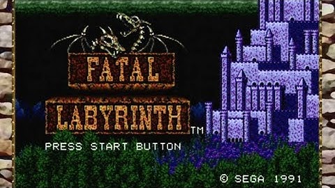 Fatal Labyrinth (1990, Shi no Meikyuu: Labyrinth of Death (死の迷宮), SEGA MD/GENESIS Gameplay 2020)