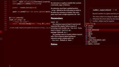 HOW TO MAKE A PING COMMAND (PYTHON) DISCORD BOT PART 9