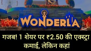 Wonderla Holidays: एक शेयर पर ₹2.50 की  अतिरिक्त कमाई