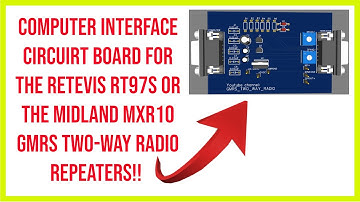 🔺 computer interface circuit board for Retevis RT97S or midland mxr10 GMRS two-way radio repeaters 🔺