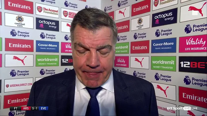 Arsenal 5-1 Everton: Sam Allardyce slams Everton's performance! "It was pathetic"