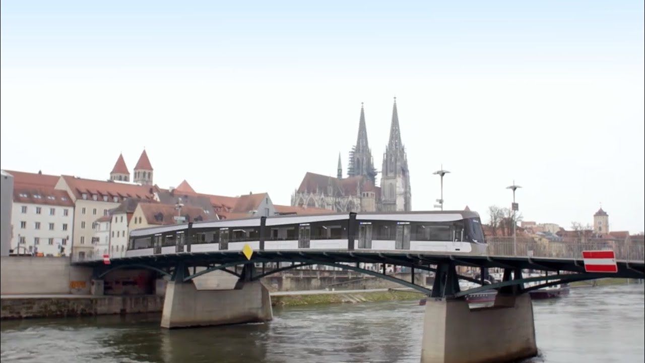 Visualisierung der Stadtbahn Regensburg