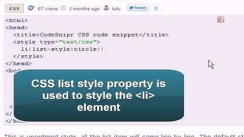 CSS list-style-type property