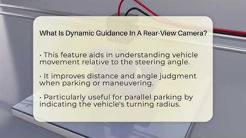 What Is Dynamic Guidance In A Rear-View Camera? - Talking Tech Trends