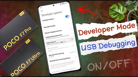 How to Enable Developer Options / USB Debugging on Poco F7 Pro