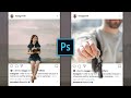 Pop Out 3D Instagram Photo Effect - Photoshop Tutorial