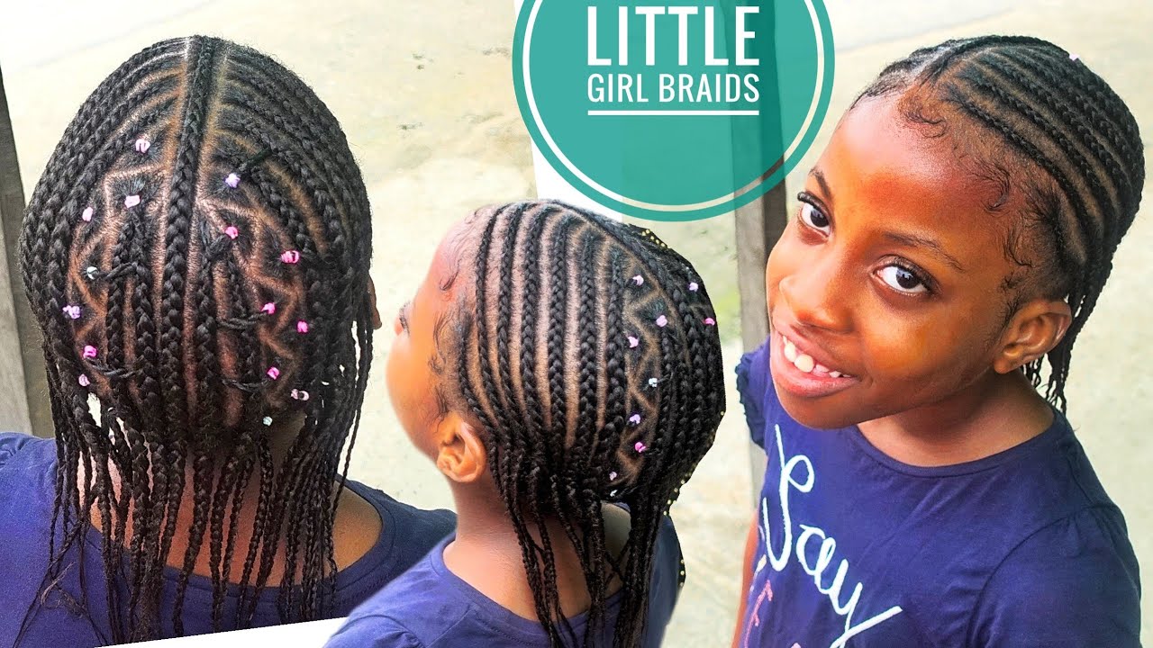 Beautiful Cornrow Braids Hairstyle For Little Girls - Youtube