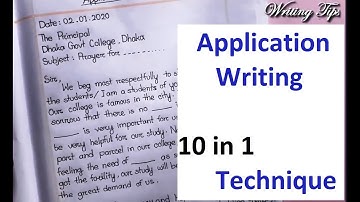 Any Application Writing | Application writing Tips and Tricks | Easy Technique