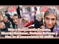 Mau y Ricky , Camilo , Evaluna , Ricardo Montaner , Stefania Roitman y Mao en el lanzamiento de AMÉN