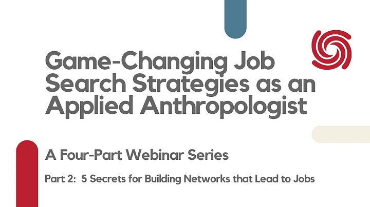 "5 Secrets for Building Networks that Lead to Jobs...