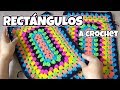 RECTÁNGULO tejido a crochet paso a paso - para Colchas y tapetes