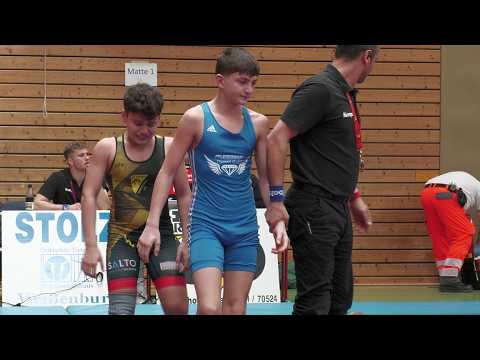 Wrestling / Ringen, R.-Rotter-Turnier Weißenburg 2026, Freestyle, U14, 50 kg, Gkampaeridis - Özdemir