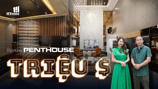 Choáng ngợp trước PENTHOUSE trong BIỆT THỰ TRIỆU ĐÔ - Review nhà đẹp HTcons