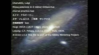 Cherubini, Luigi Missa solemnis in D minor-04Sanctus chorus practice bas