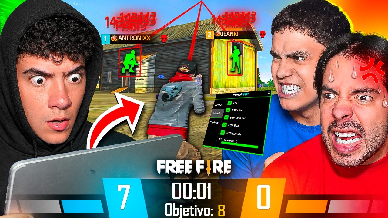 INSTALE UN MOD MENU EN FREE FIRE Y LO USE CONTRA MIS AMIGOS EN UN PVP !! TheDonato