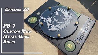 Ps1 Custom Mod - Metal Gear Solid Theme - Game console transformation - Pt 1