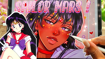 Sailor Mars Fanart 💫Procreate 🌙