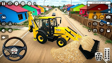 JCB Backhoe Loader Driving ( New Update ) - Bus Simulator Indonesia #24 - Android Gameplay