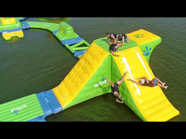 Nerf Blasters Floating Island Battle | Dude Perfect class=