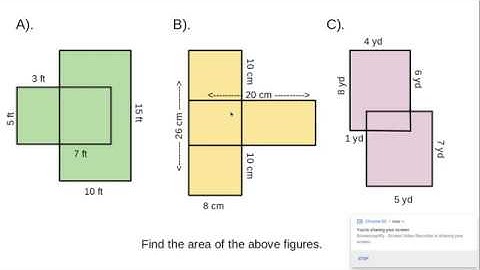 Area of Overlapping Figures